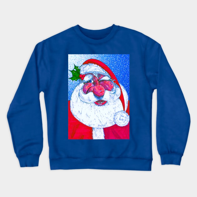 Santa Claus (St. Nick) Crewneck Sweatshirt by DMcK Designs